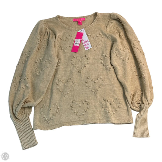 Sweater Designer By Lilly Pulitzer In Gold, Size: L