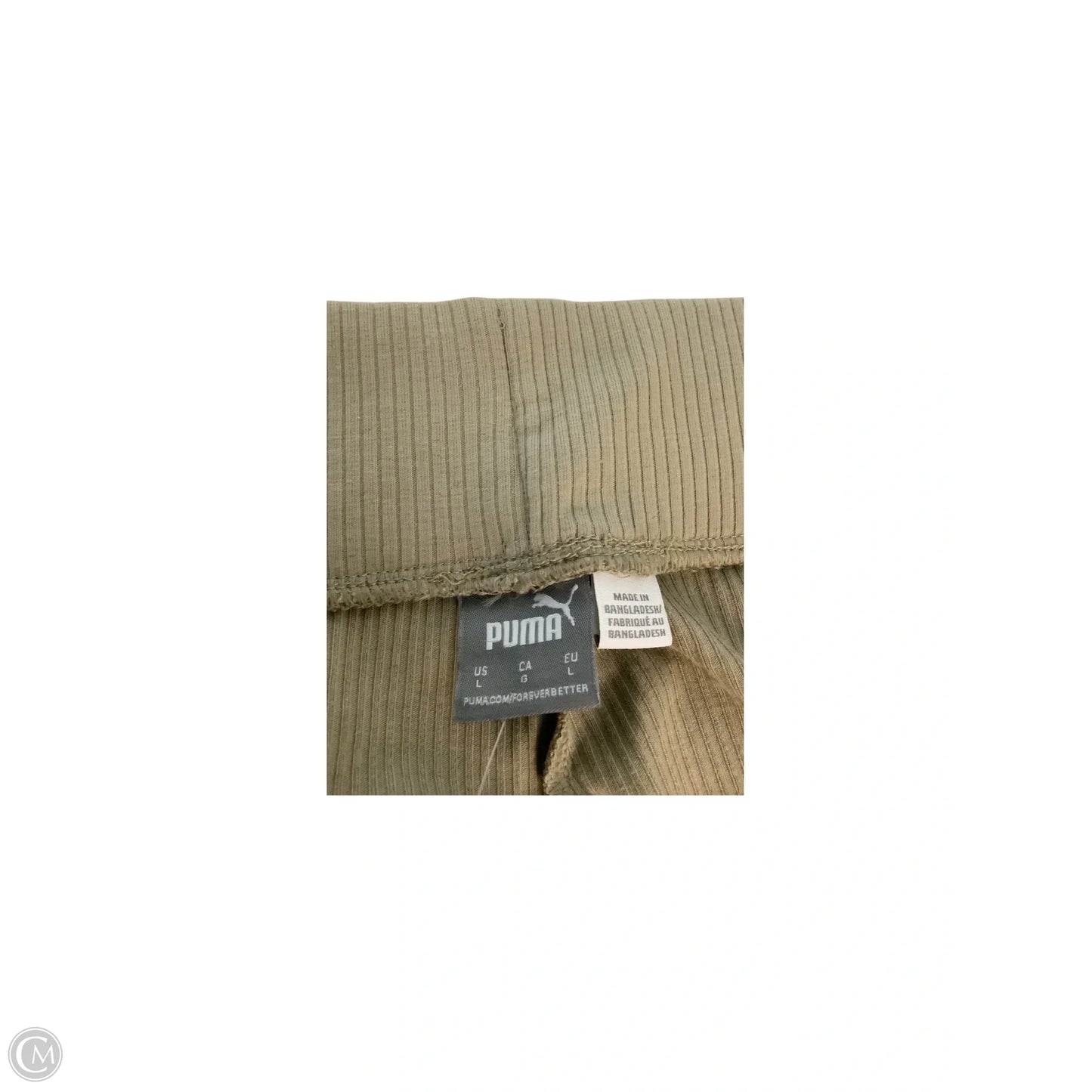 Pants Wide Leg By Puma In Tan, Size: L