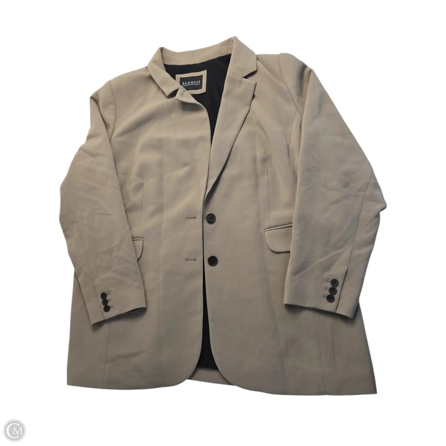 Blazer By Eloquii In Tan, Size: 24