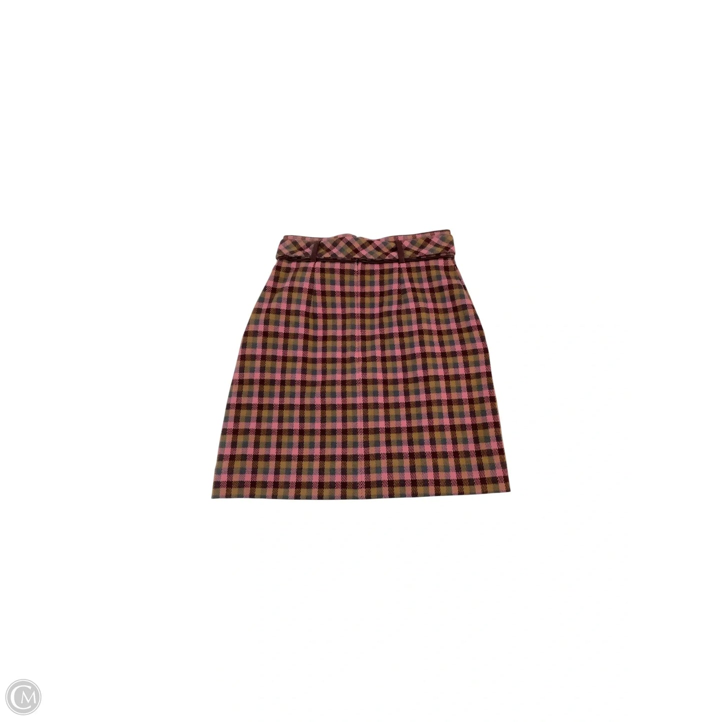 Skirt Midi By Ann Taylor In Pink & Tan, Size: 0