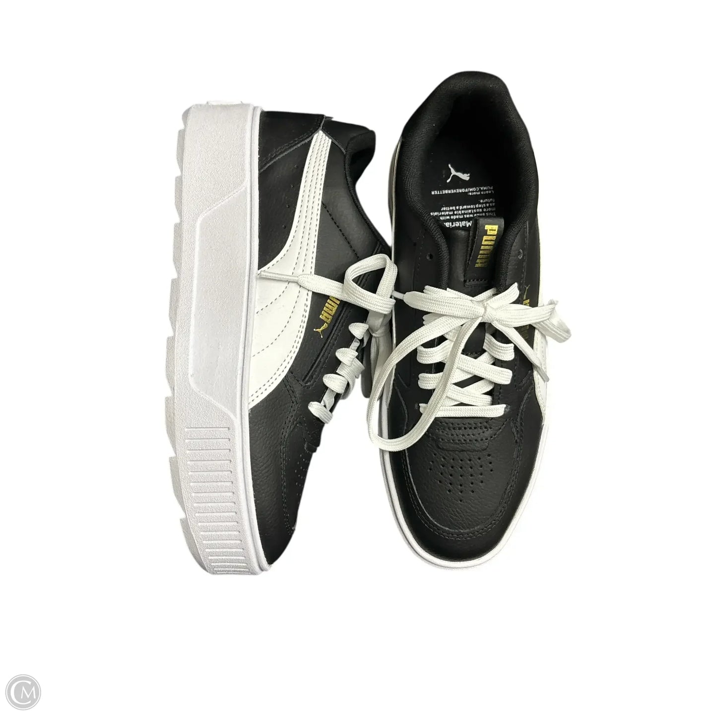 Shoes Sneakers By Puma In Black & White, Size: 8.5
