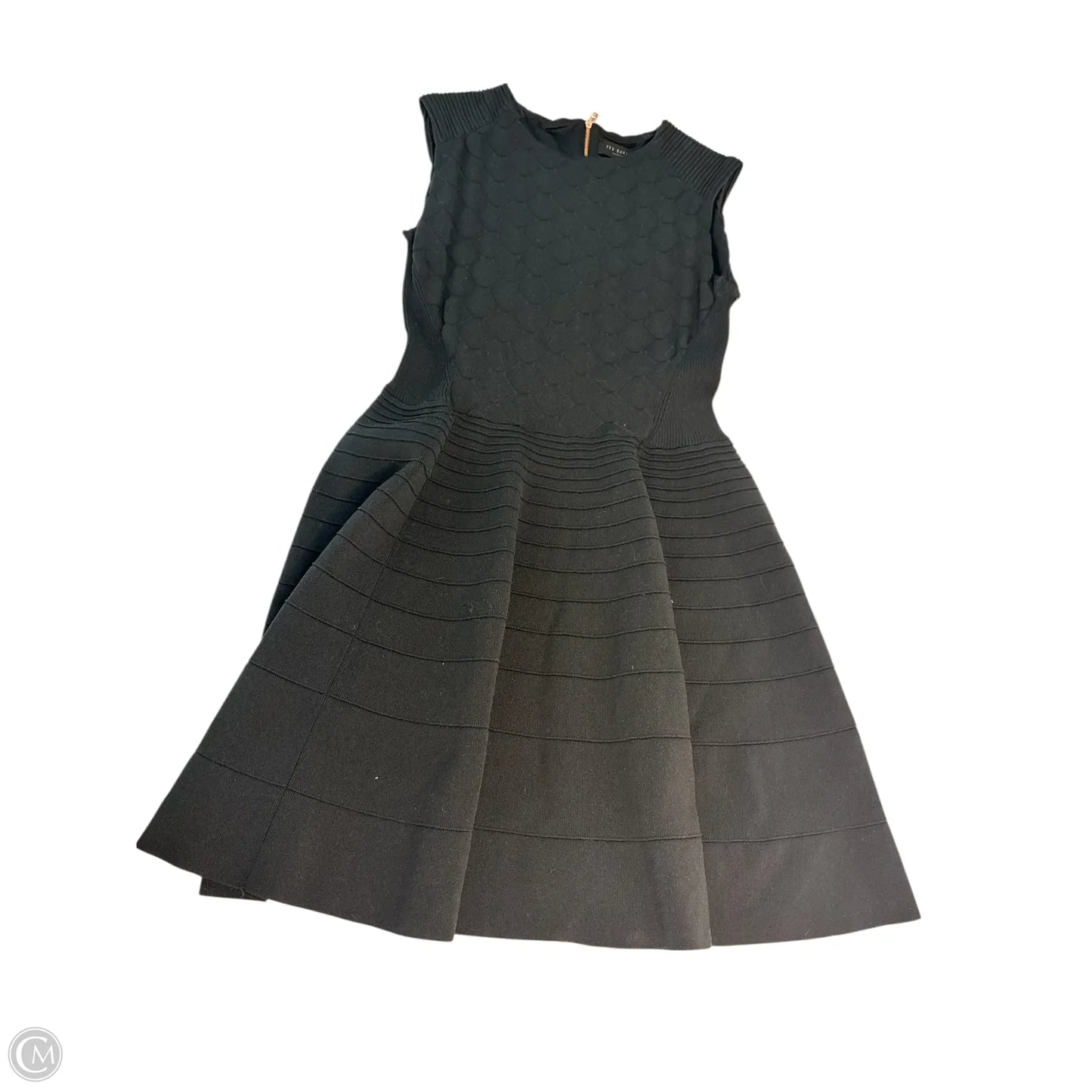 Dress Casual Midi By Ted Baker In Black, Size: 4