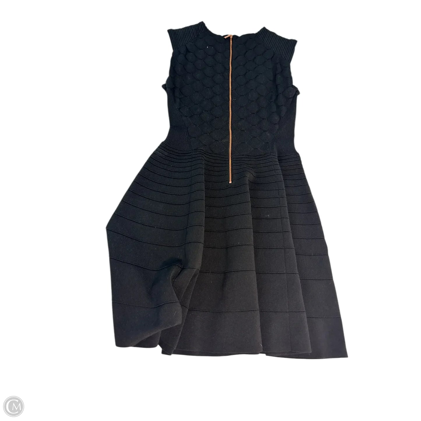 Dress Casual Midi By Ted Baker In Black, Size: 4