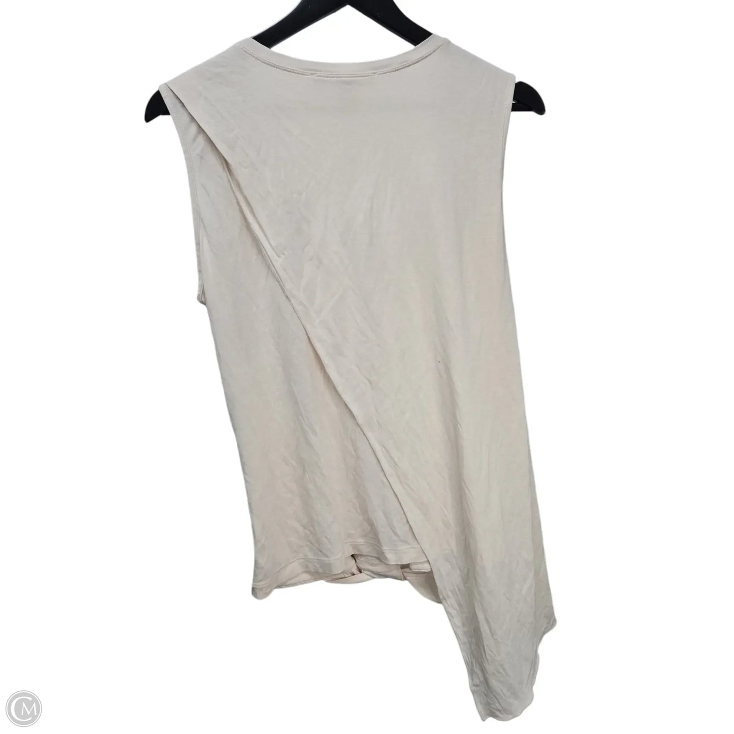 Top Sleeveless Basic By Bcbgmaxazria In Cream, Size: L
