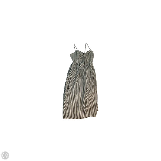 Dress Casual Midi By Zara Basic In Striped Pattern, Size: Xs