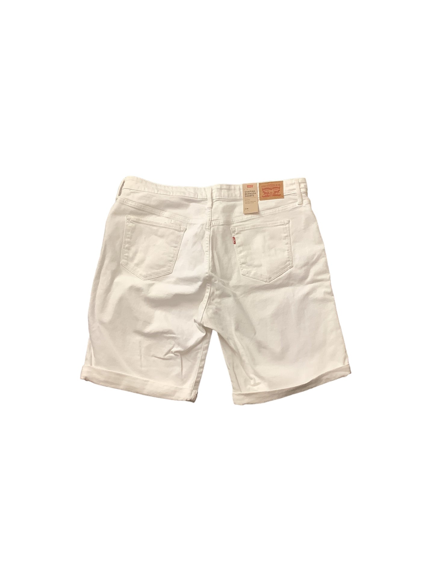 White Denim Shorts Levis, Size 22w
