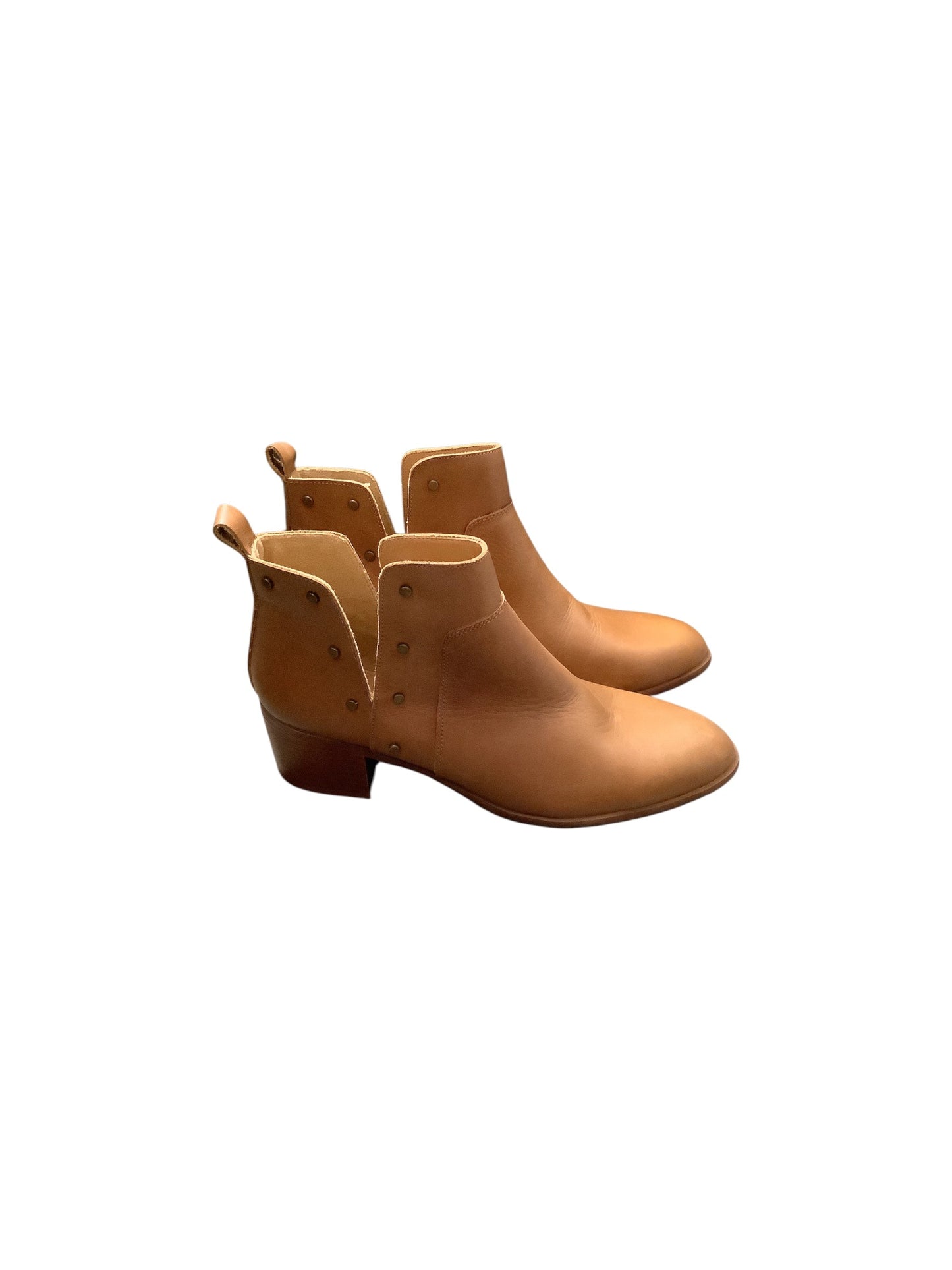 Boots Ankle Heels By Franco Sarto In Tan, Size: 9