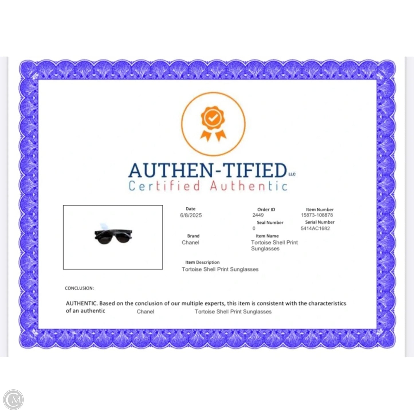 Sunglasses Luxury Designer By Chanel