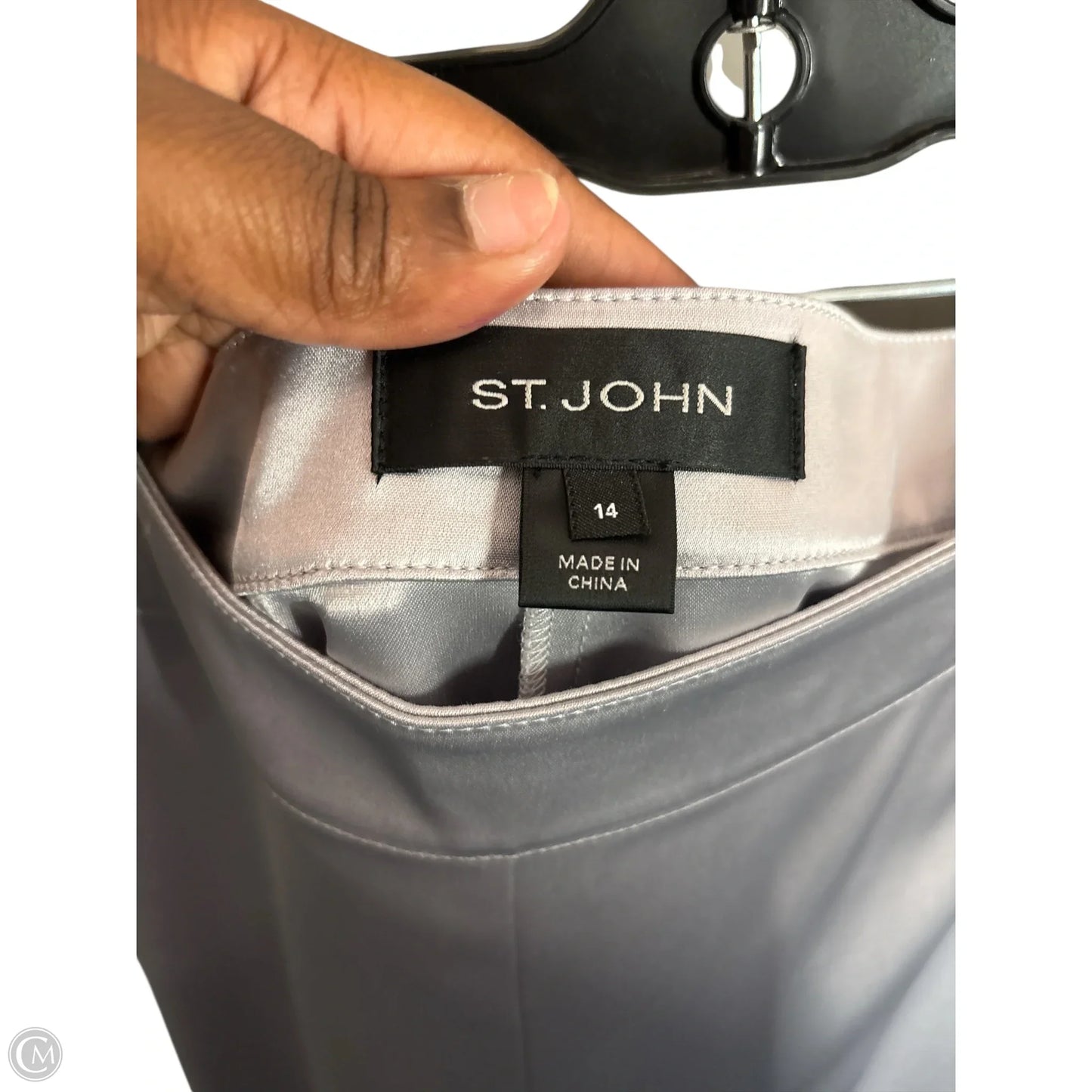 Pants Luxury Designer By St John Collection In Silver, Size: 14