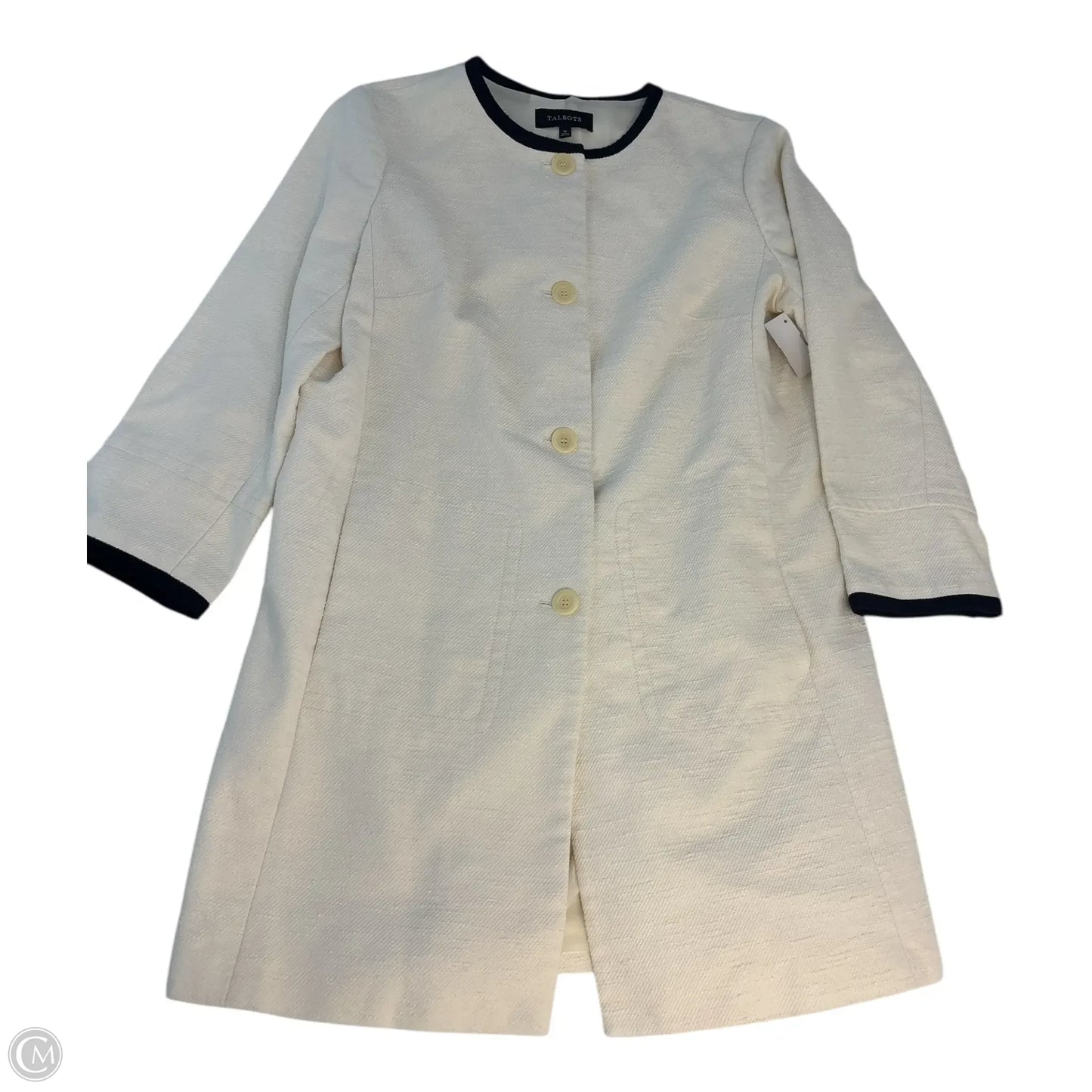 Blazer By Talbots In Cream, Size: 12