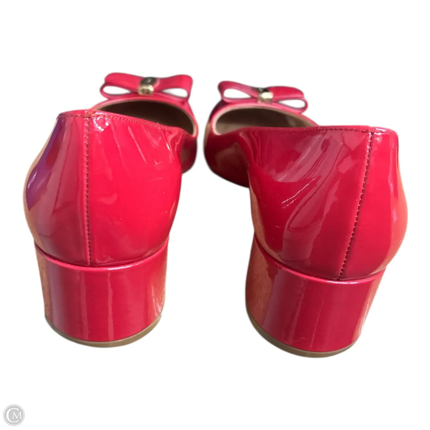 Shoes Luxury Designer By Ferragamo In Red, Size: 9.5