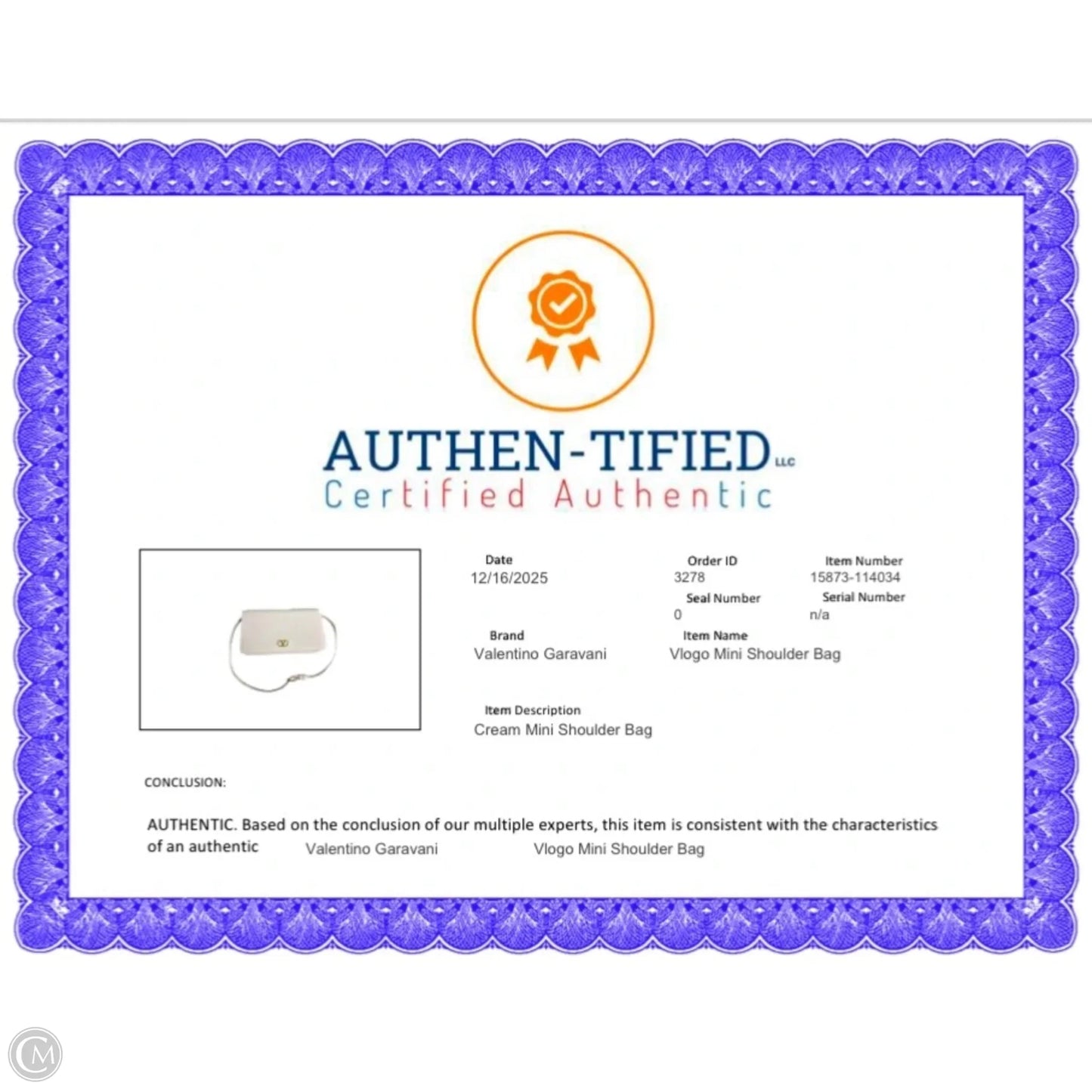 Valentino-garavani, Size: Small Cream