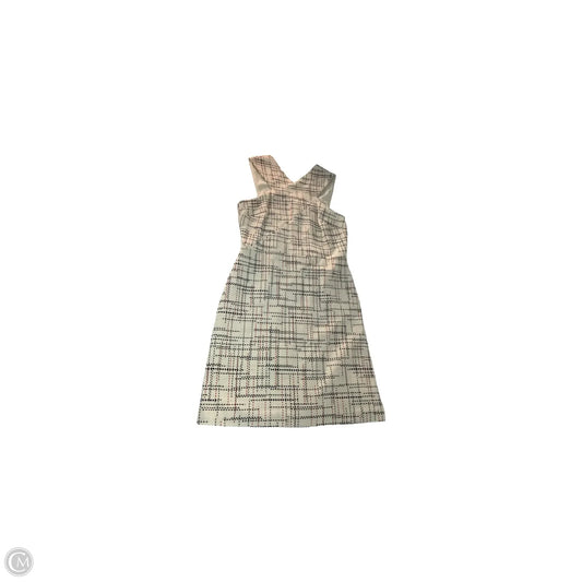 Dress Casual Midi By Banana Republic In Cream & Red, Size: 12