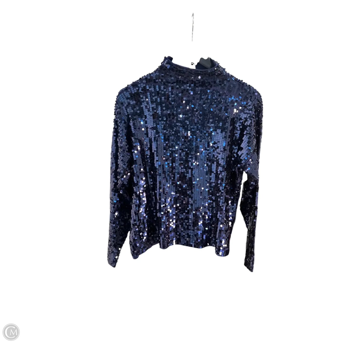 Top Long Sleeve By Boston Proper In Blue, Size: M