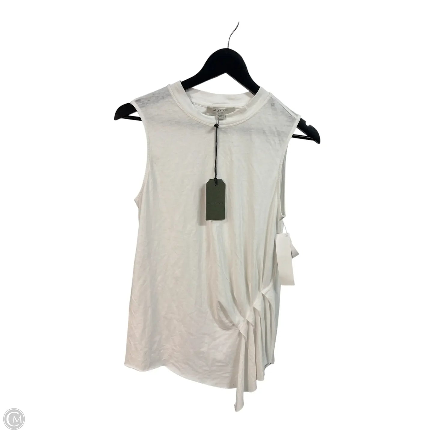 Top Sleeveless Designer By All Saints In White, Size: S