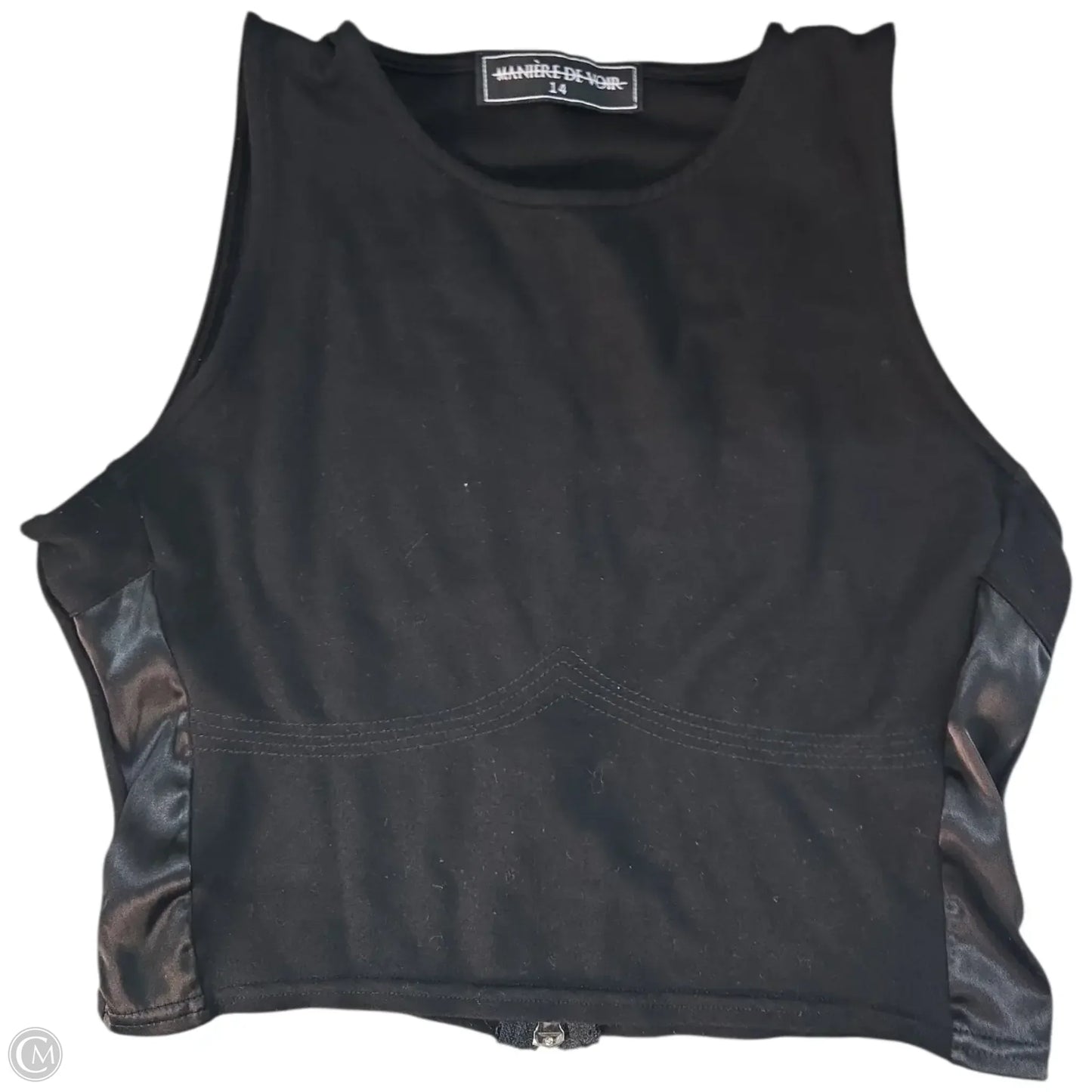 Top Sleeveless Basic By Clothes Mentor In Black, Size: 14