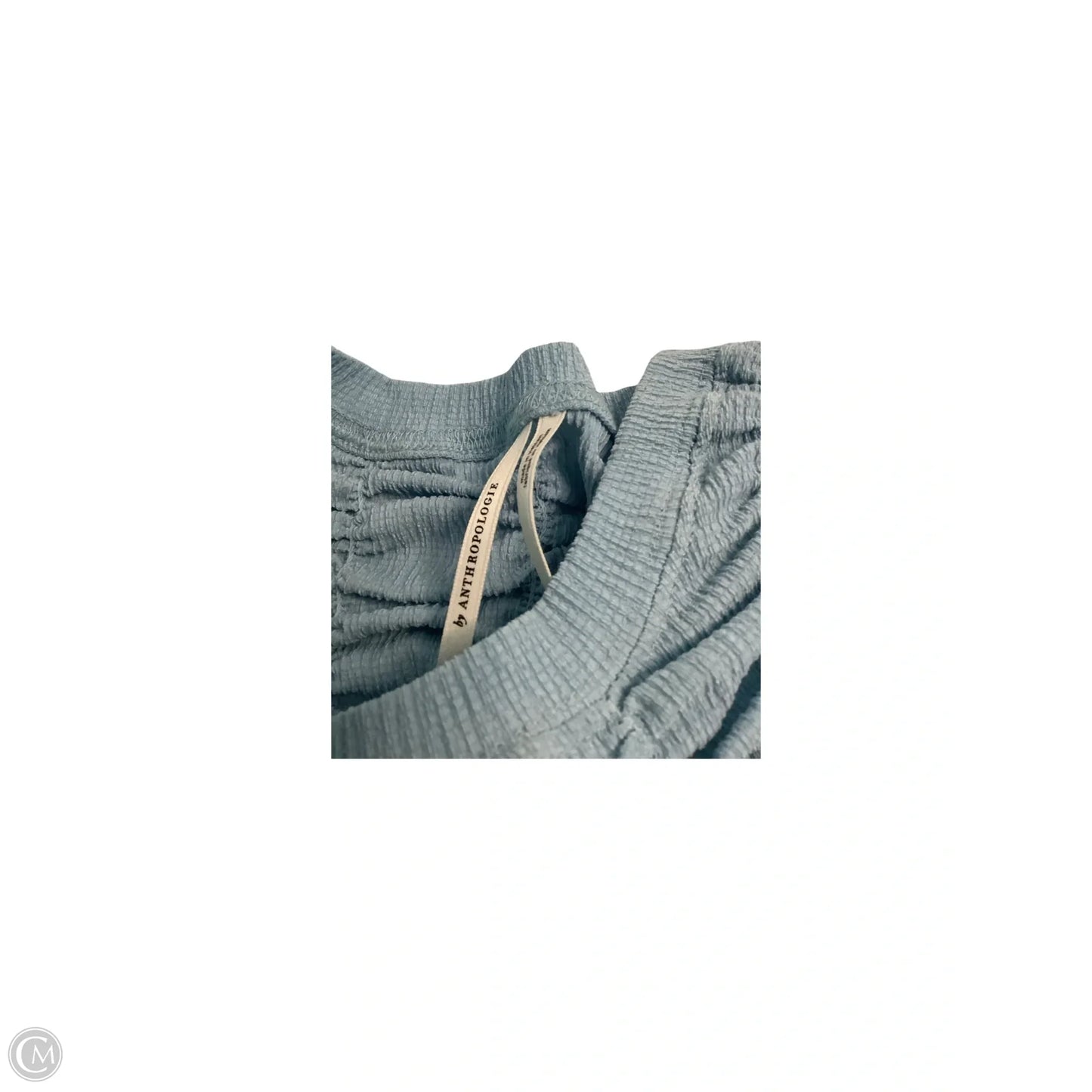 Top Short Sleeve By Anthropologie In Blue, Size: M