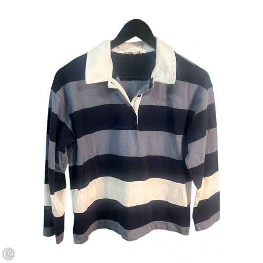 Top Long Sleeve Basic By Madewell In Striped Pattern, Size: Xs
