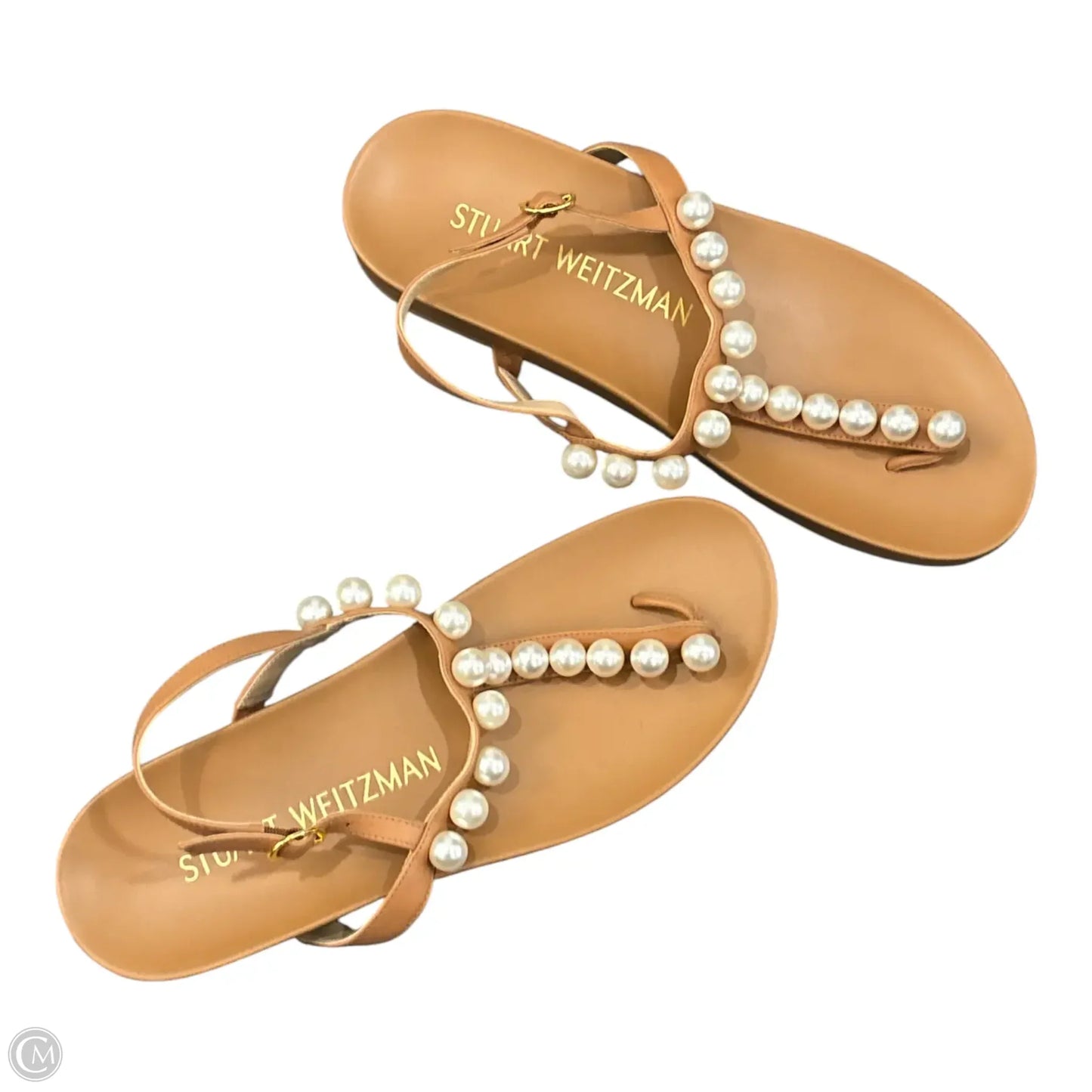 Sandals Designer By Stuart Weitzman In Tan, Size: 10