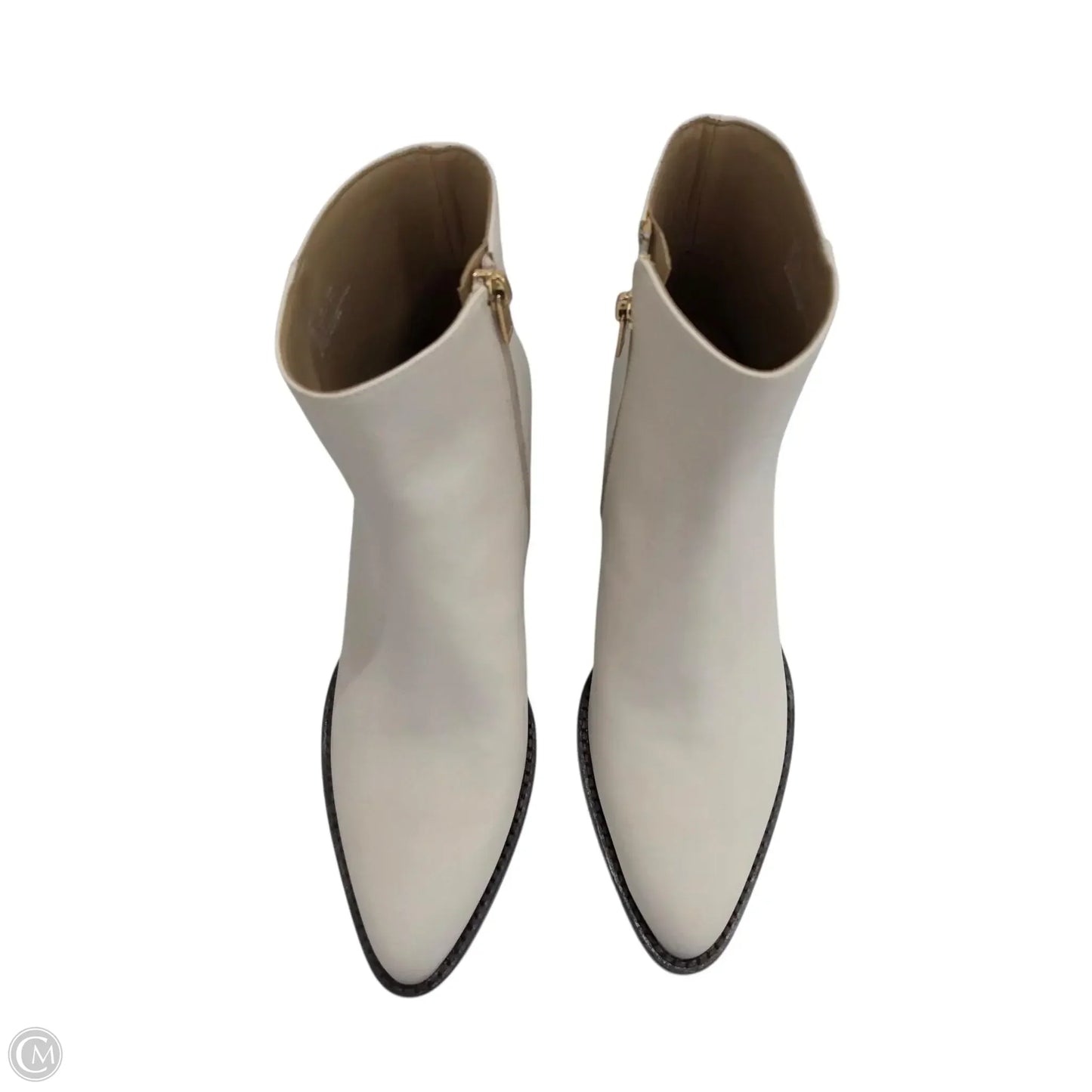 Boots Designer By Coach In Cream, Size: 11