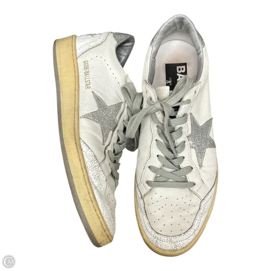 Shoes Luxury Designer By Golden Goose In White, Size: