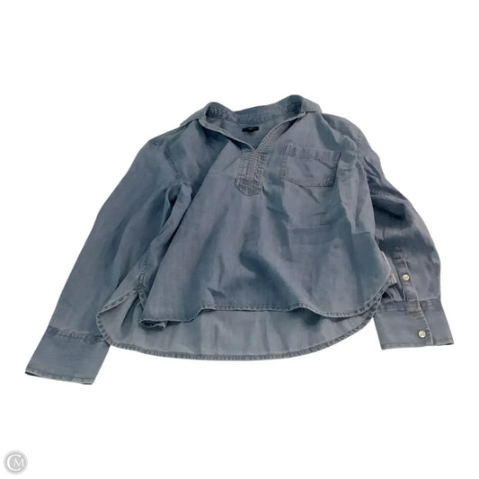 Top Long Sleeve Basic By Talbots In Blue, Size: Lp