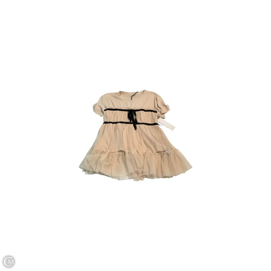 Top Short Sleeve By Anthropologie In Peach, Size: Mp