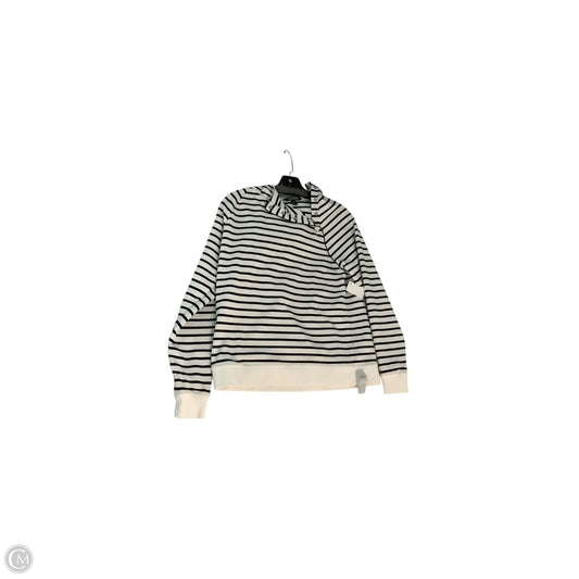 Top Long Sleeve By Lauren By Ralph Lauren In Black & White, Size: M