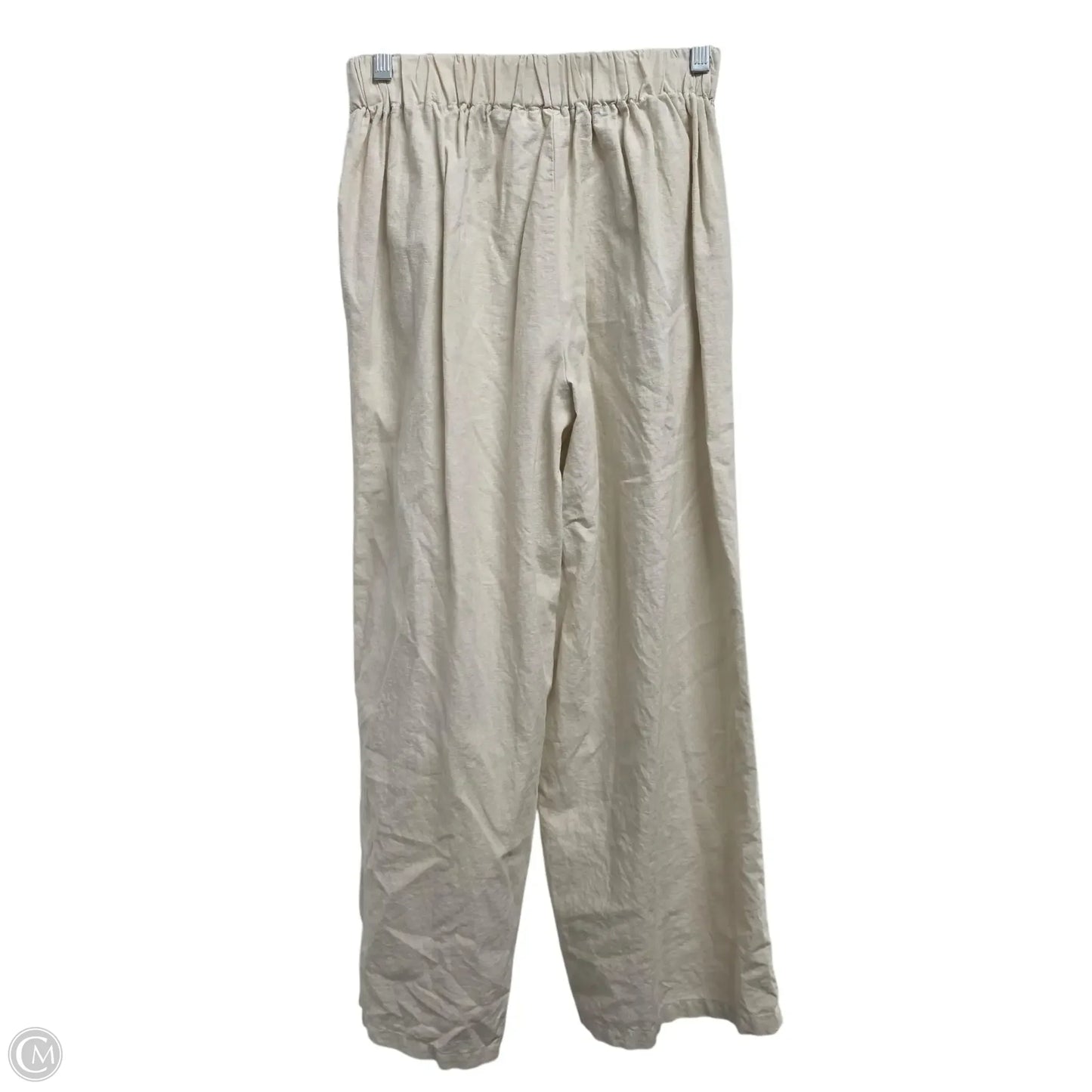 Pants Linen By Happily Grey In Cream, Size: S