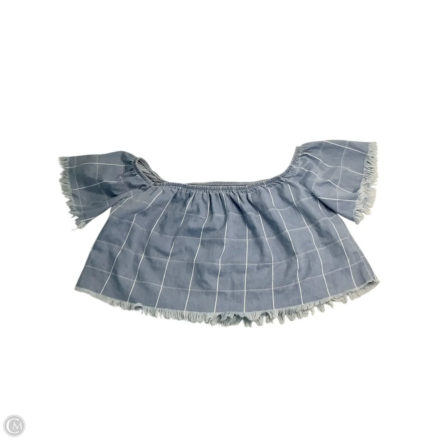 Top Short Sleeve By Show Me Your Mumu In Blue & White, Size: M