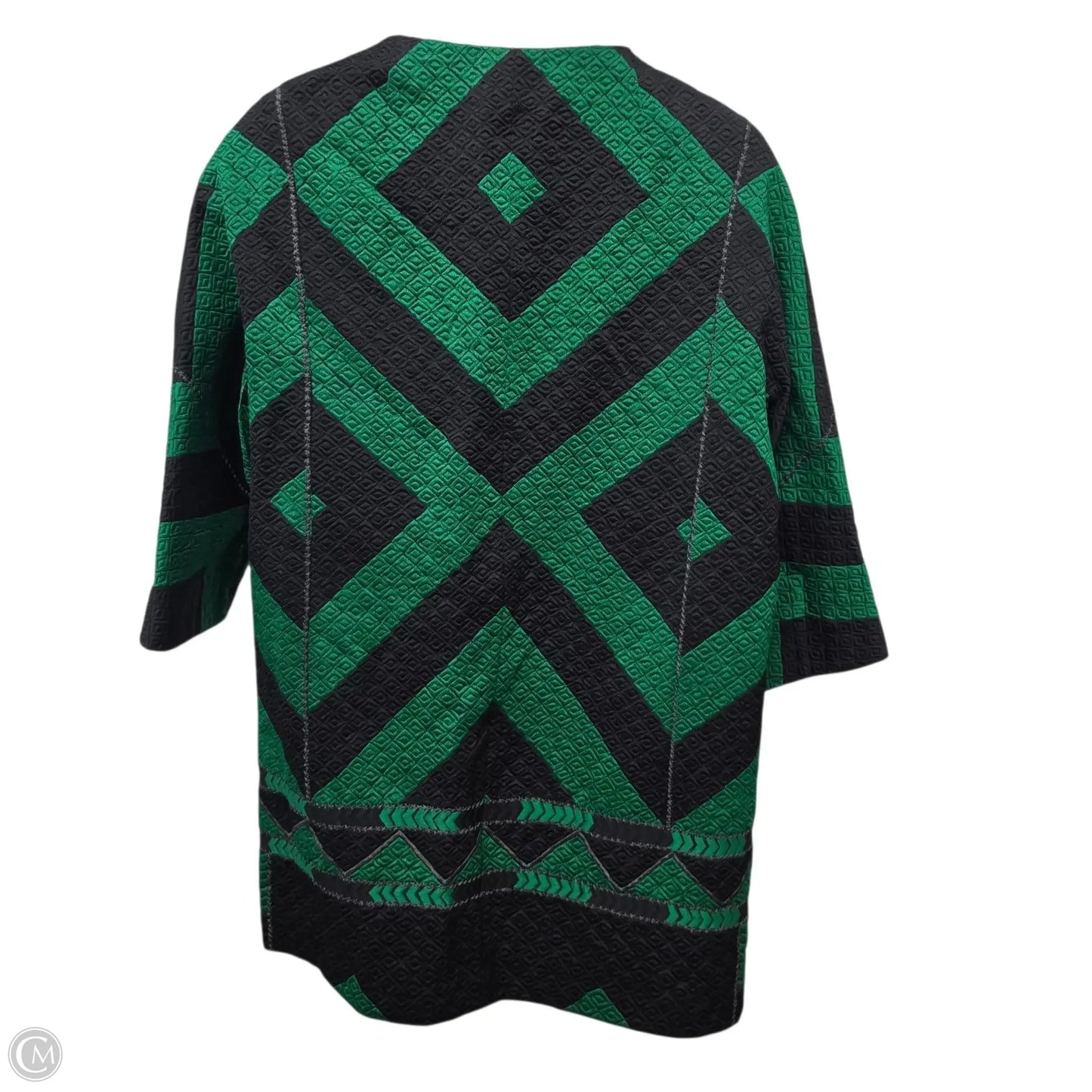 Blazer By Dries Van Noten In Black & Green, Size: L