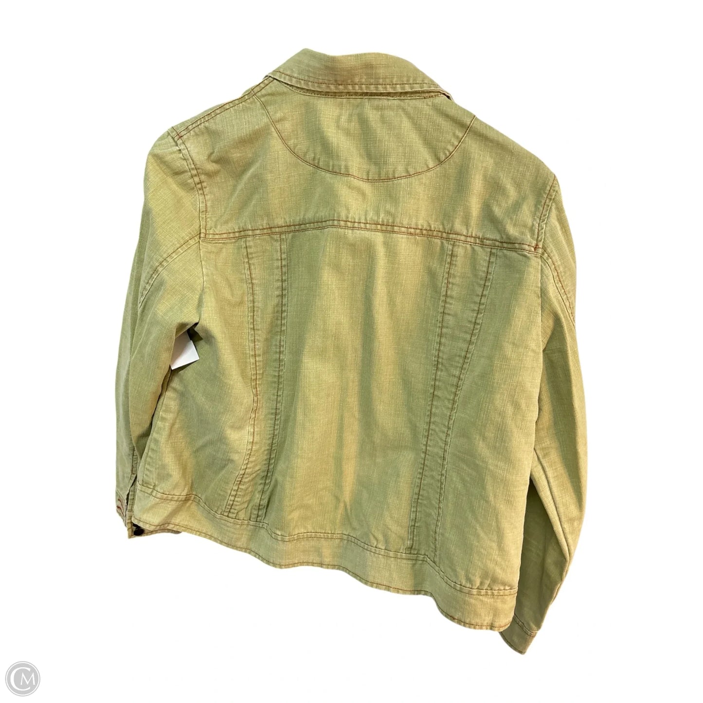 Jacket Denim By Ruff Hewn In Green, Size: L