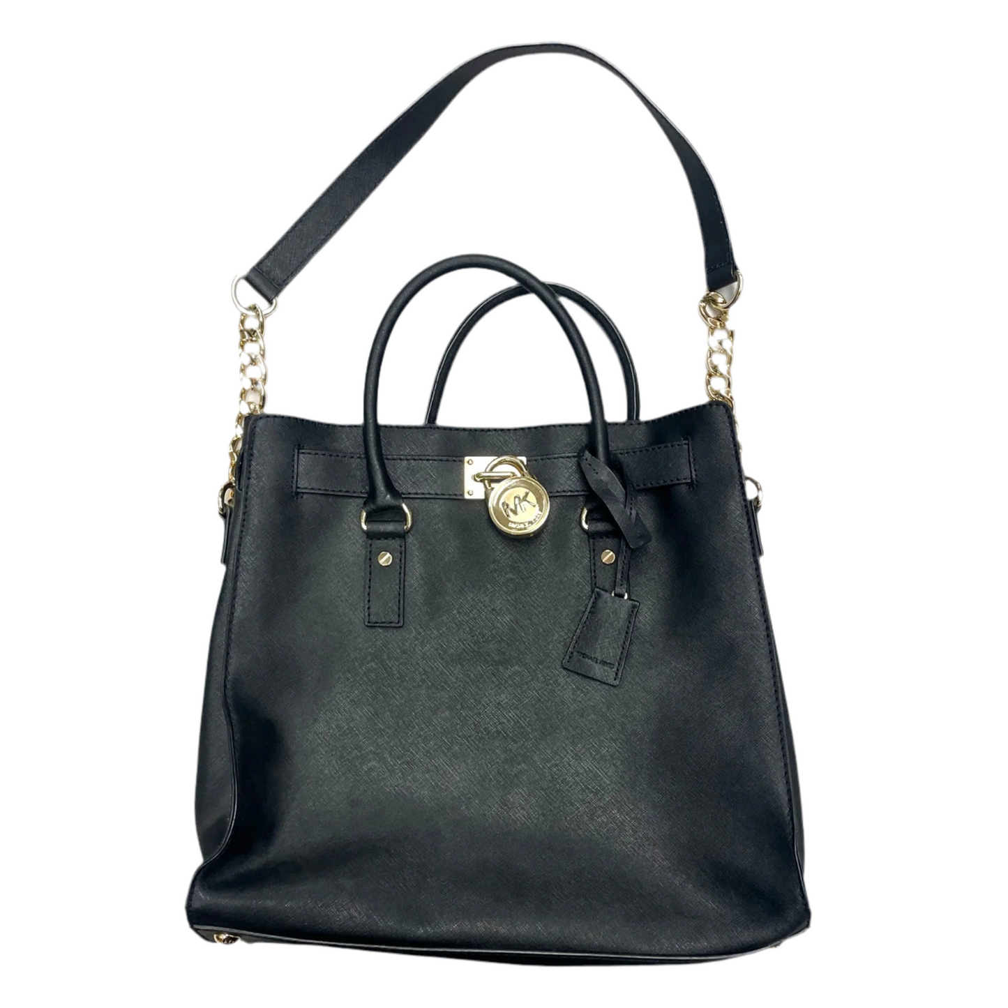 Handbag Leather By Michael By Michael Kors, Size: Large