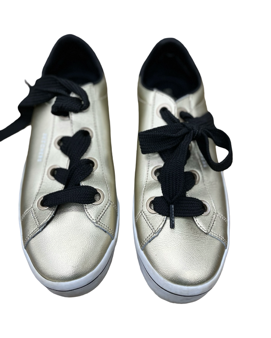 Shoes Sneakers By Skechers In Gold, Size:9.5