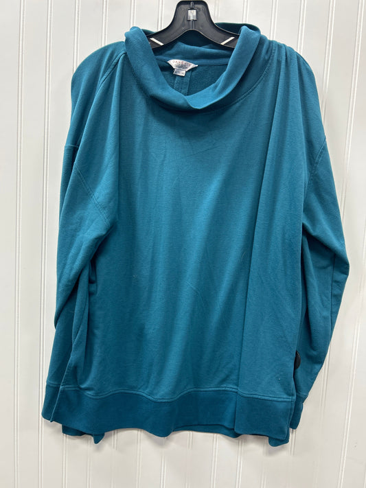 Sweatshirt Collar By Danskin In Blue, Size:Xl