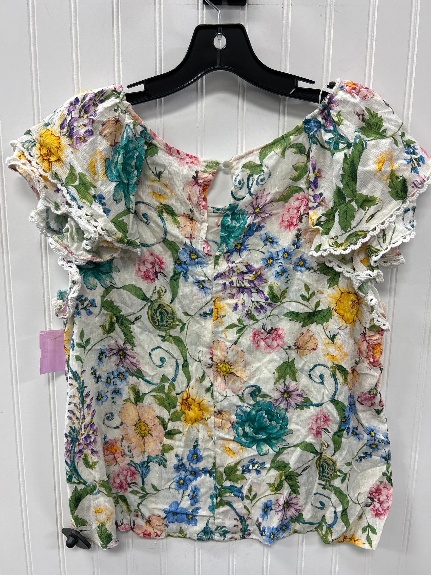 Top Ss By Rachel Zoe In Floral Print, Size:Xl