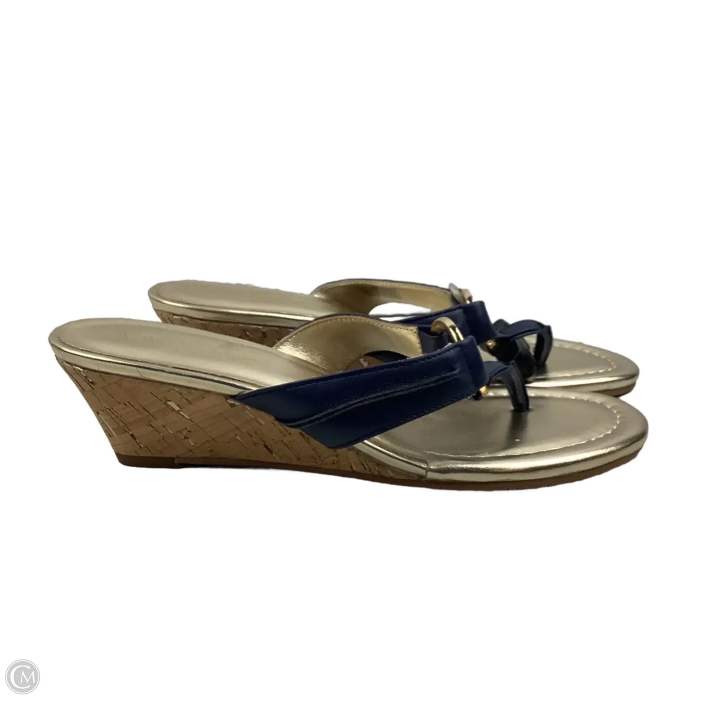 Sandals Designer By Lilly Pulitzer In Navy, Size: 6