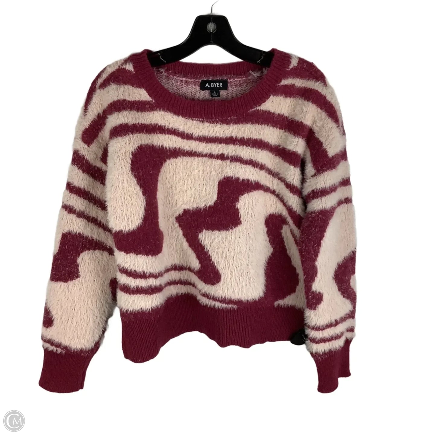 Sweater By A Byer In Zebra Print, Size: L
