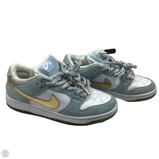 Shoes Athletic By Nike In Blue & Gold, Size: 6.5