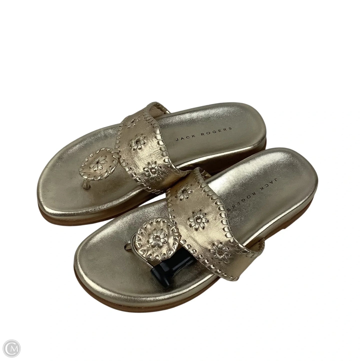 Sandals Flats By Jack Rogers In Gold, Size: 6.5