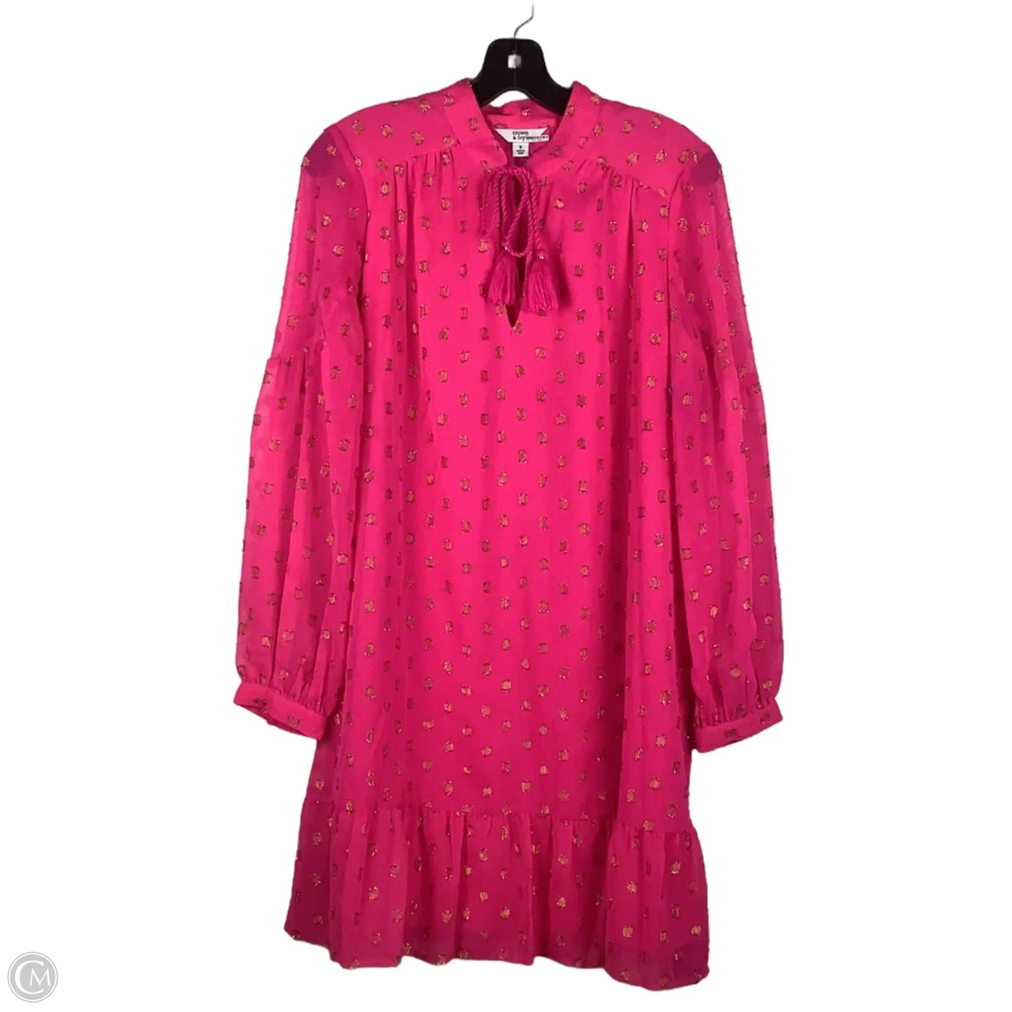 Dress Casual Short By Crown And Ivy In Pink, Size: S