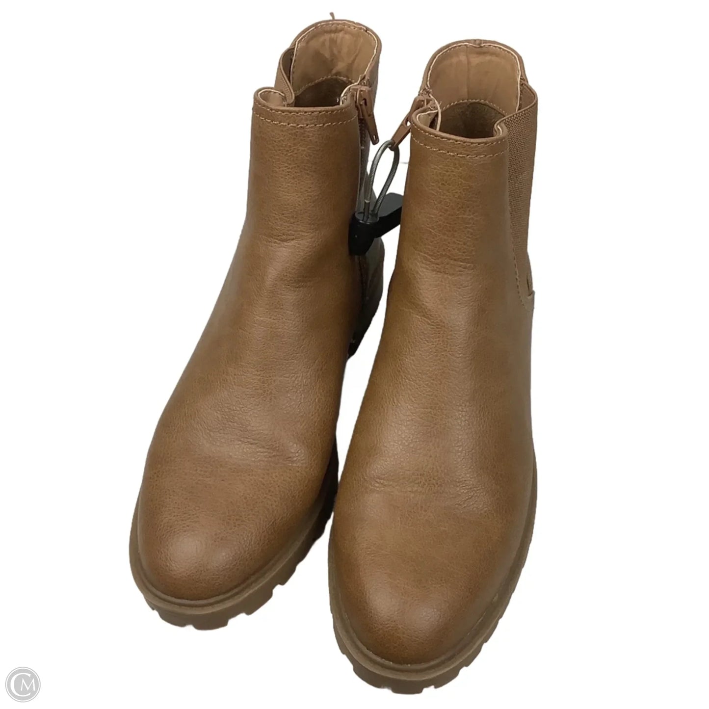 Boots Ankle Flats By Wonderly In Brown, Size: 9