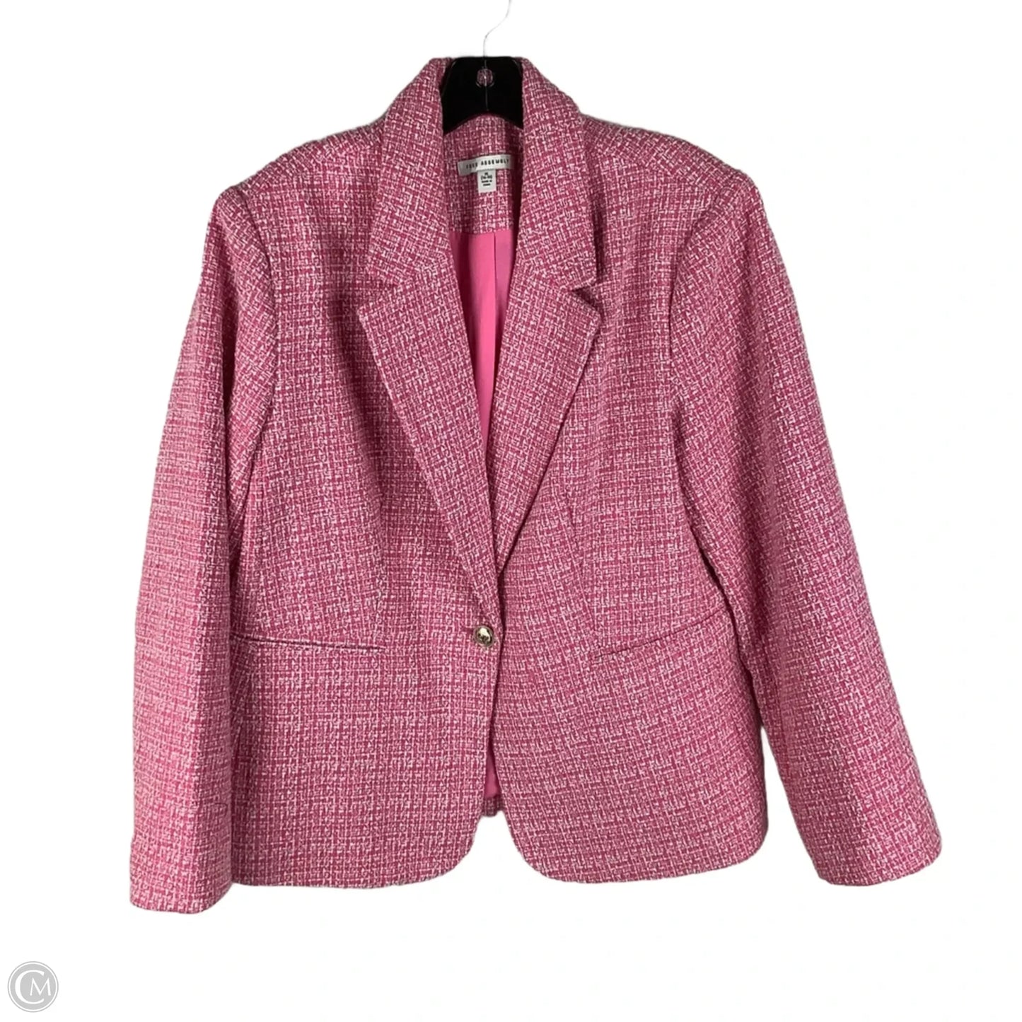 Blazer By Free Assembly In Pink, Size: Xl