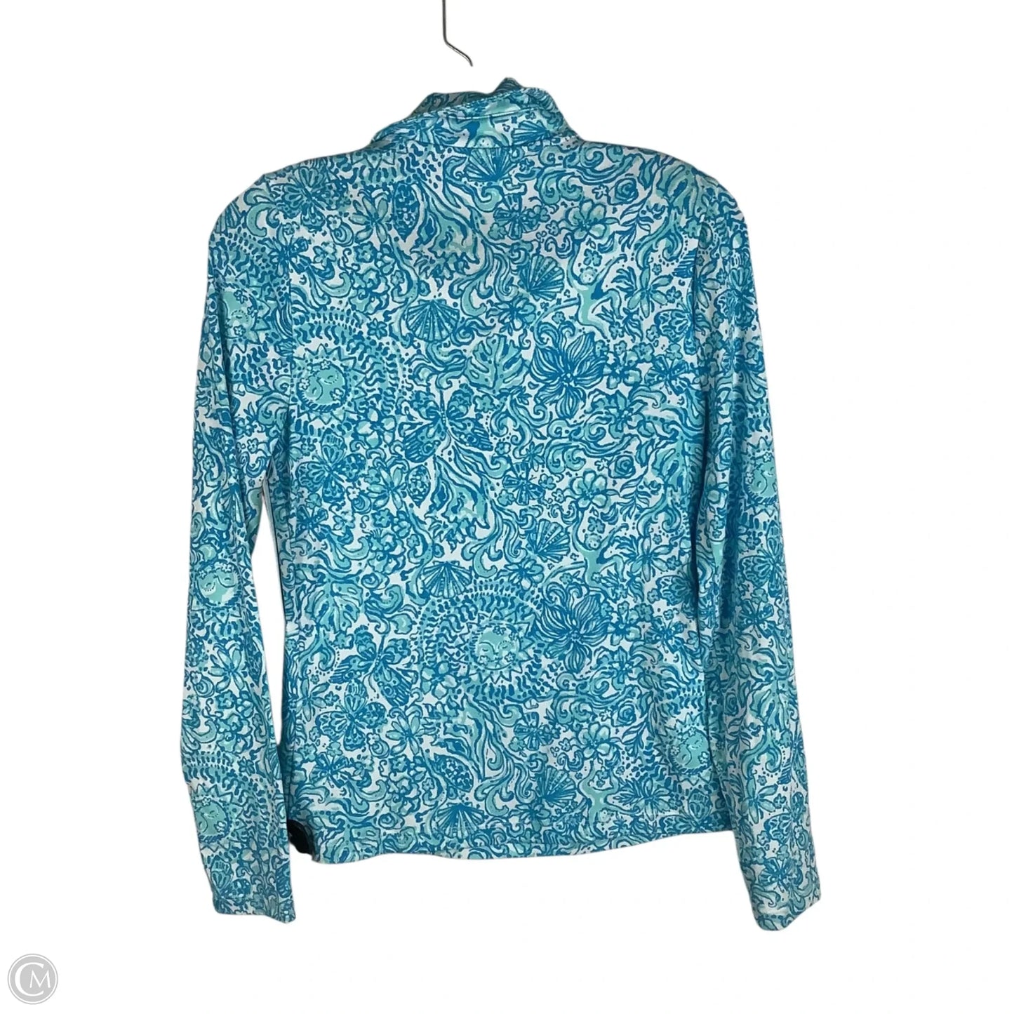 Top Long Sleeve Designer By Lilly Pulitzer In Blue, Size: S