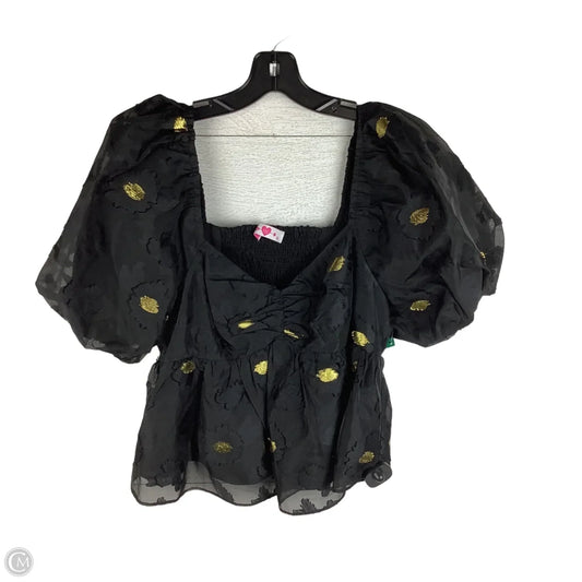 Top Short Sleeve By Buddy Love In Black, Size: M