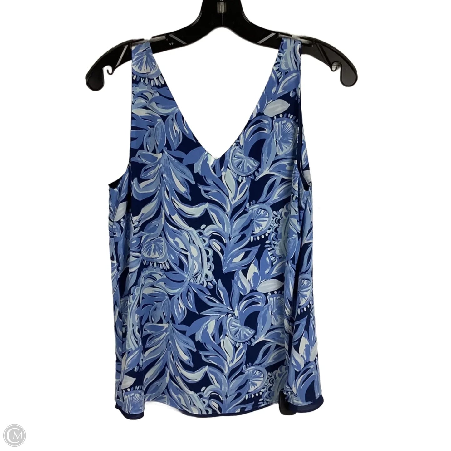 Top Sleeveless Designer By Lilly Pulitzer In Blue, Size: Estimated M
