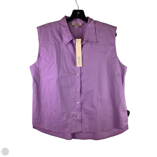 Top Sleeveless By Badgley Mischka In Purple, Size: Xl