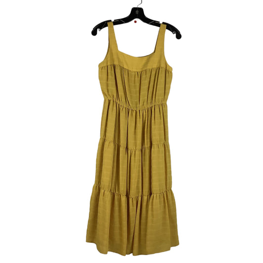 Yellow Dress Casual Midi Cmc, Size 2