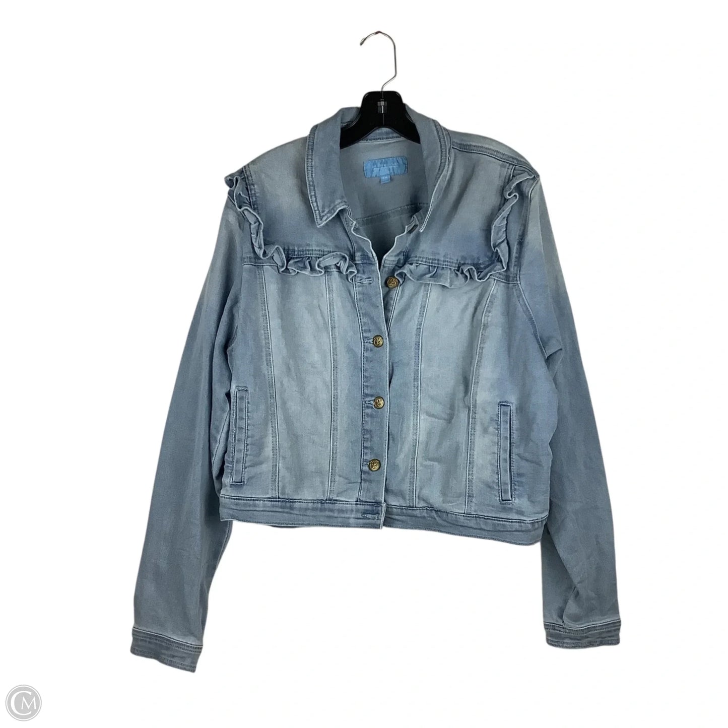 Jacket Denim By Draper James In Blue Denim, Size: Xxl