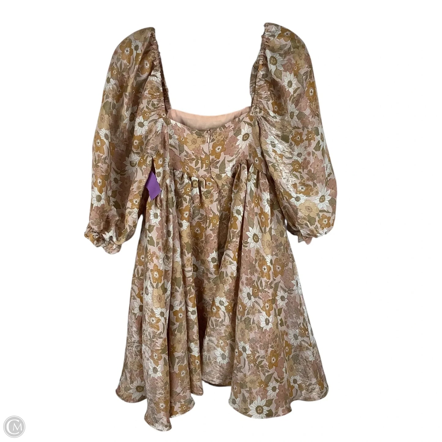 Dress Party Short By Anna Grace In Floral Print, Size: S